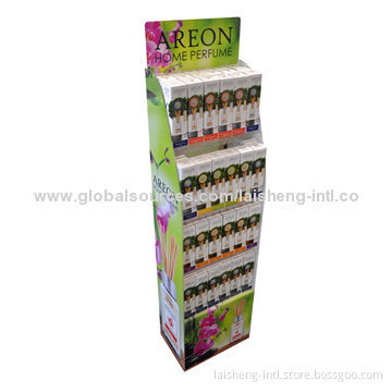 Acrylic perfume display rack with four shelves